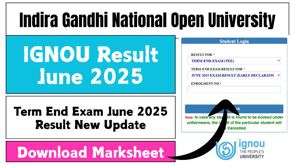 IGNOU Result June 2025